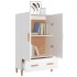 Aparador de madera contrachapada blanco 70x31x115
