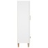 Aparador de madera contrachapada blanco 70x31x115