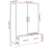 Aparador de madera contrachapada blanco 70x31x115