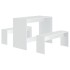 Juego de comedor 3 piezas madera contrachapada