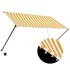 Toldo retráctil con LED amarillo y blanco 250x150