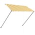 Toldo retráctil con LED amarillo y blanco 250x150
