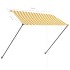 Toldo retráctil con LED amarillo y blanco 250x150