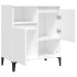 Aparador de madera contrachapada blanco 60x35x70