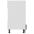 Armario de horno de madera contrachapada negro 60x46x81,5