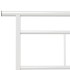 Estructura de cama sin colchón metal blanco 90x200