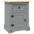 Mesita de noche Corona Range pino mexicano gris 53x39x67