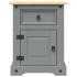 Mesita de noche Corona Range pino mexicano gris 53x39x67