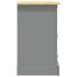Mesita de noche Corona Range pino mexicano gris 53x39x67