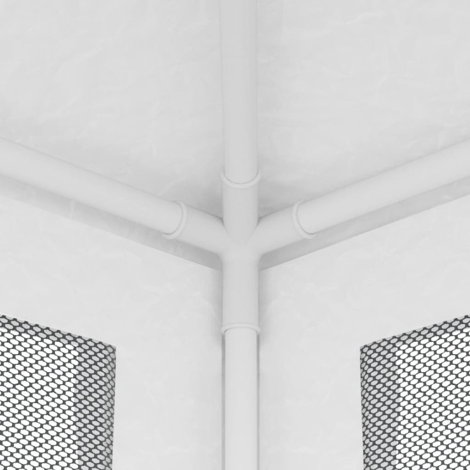 Carpa para celebraciones con 4 paredes de malla blanco 2x2