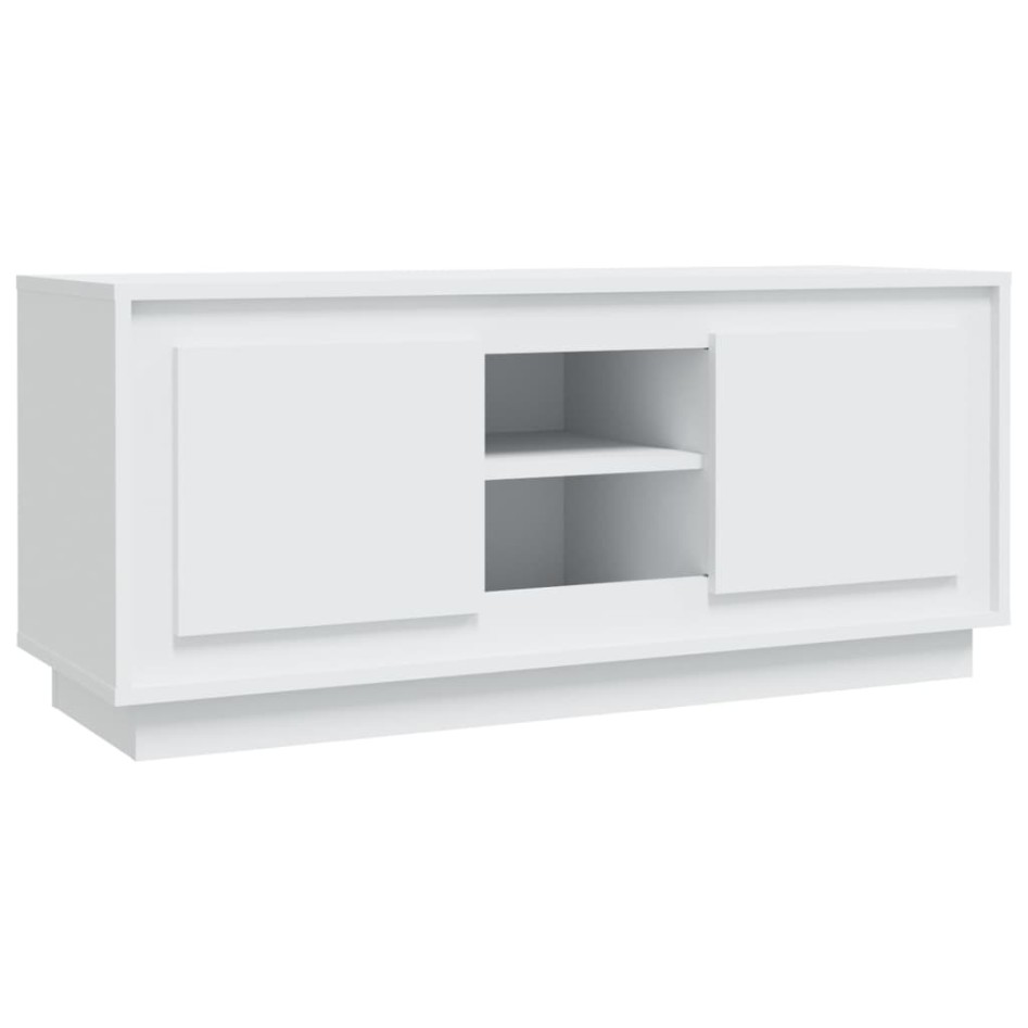 Mueble para TV madera contrachapada negro 102x35x45
