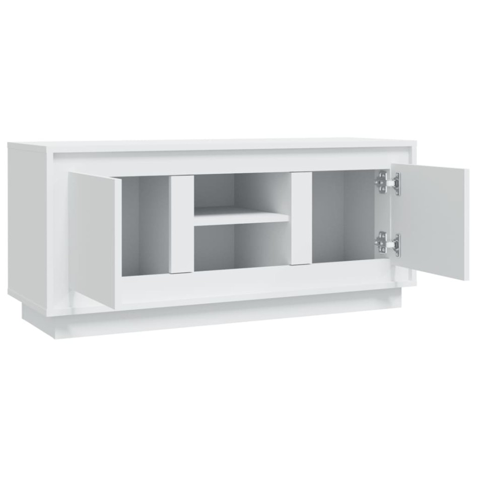 Mueble para TV madera contrachapada negro 102x35x45