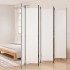 Biombo divisor de 6 paneles de tela blanco 300x220