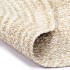 Alfombra de yute tejida a mano blanco y natural 150