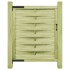 Puerta de jardín madera de pino impregnada verde 100x125