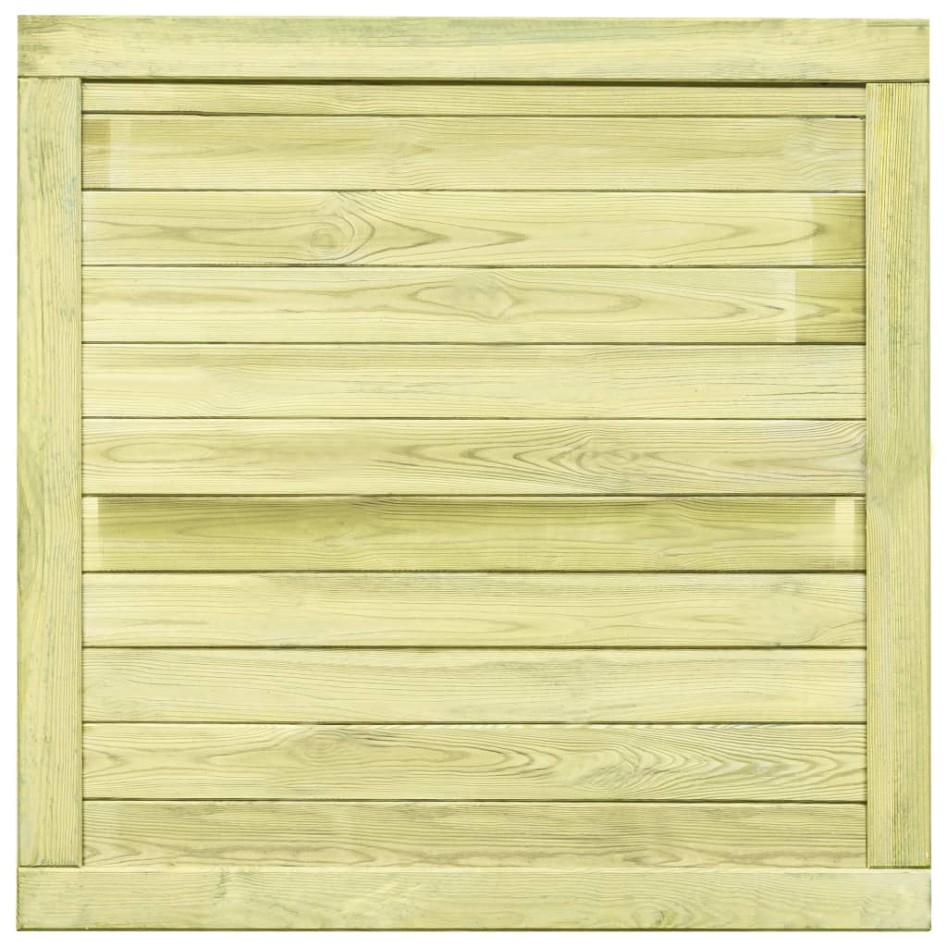 Puerta de valla de madera de pino impregnada 100x100