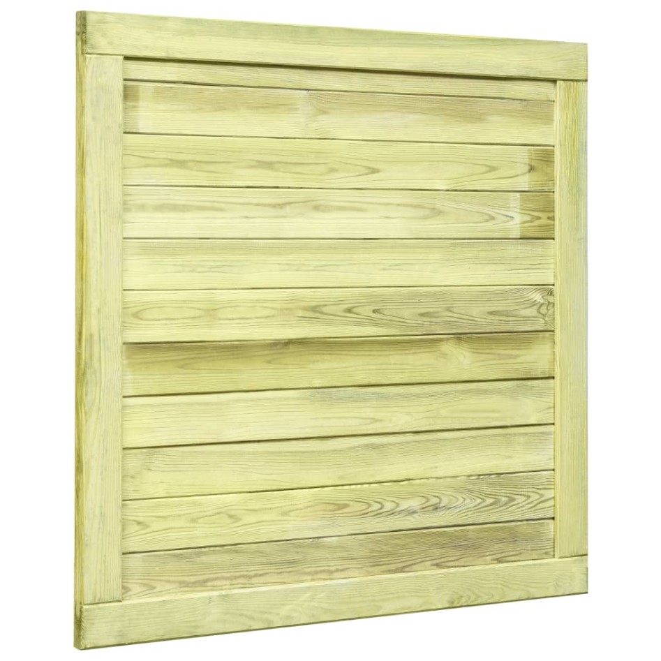 Puerta de valla de madera de pino impregnada 100x100