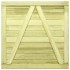 Puerta de valla de madera de pino impregnada 100x100
