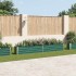 Arriate de jardín de acero galvanizado verde 320x40x45