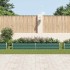 Arriate de jardín de acero galvanizado verde 320x40x45