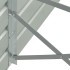 Arriate de jardín de acero galvanizado verde 320x40x45