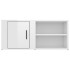 Muebles para TV 2 uds madera blanco brillo 80x31,5x36