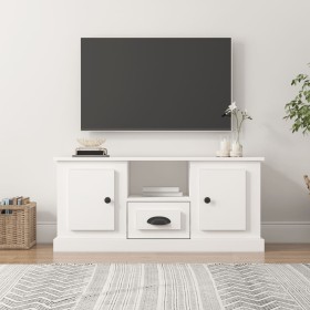 Mueble para TV madera contrachapada blanco 100x35,5x45