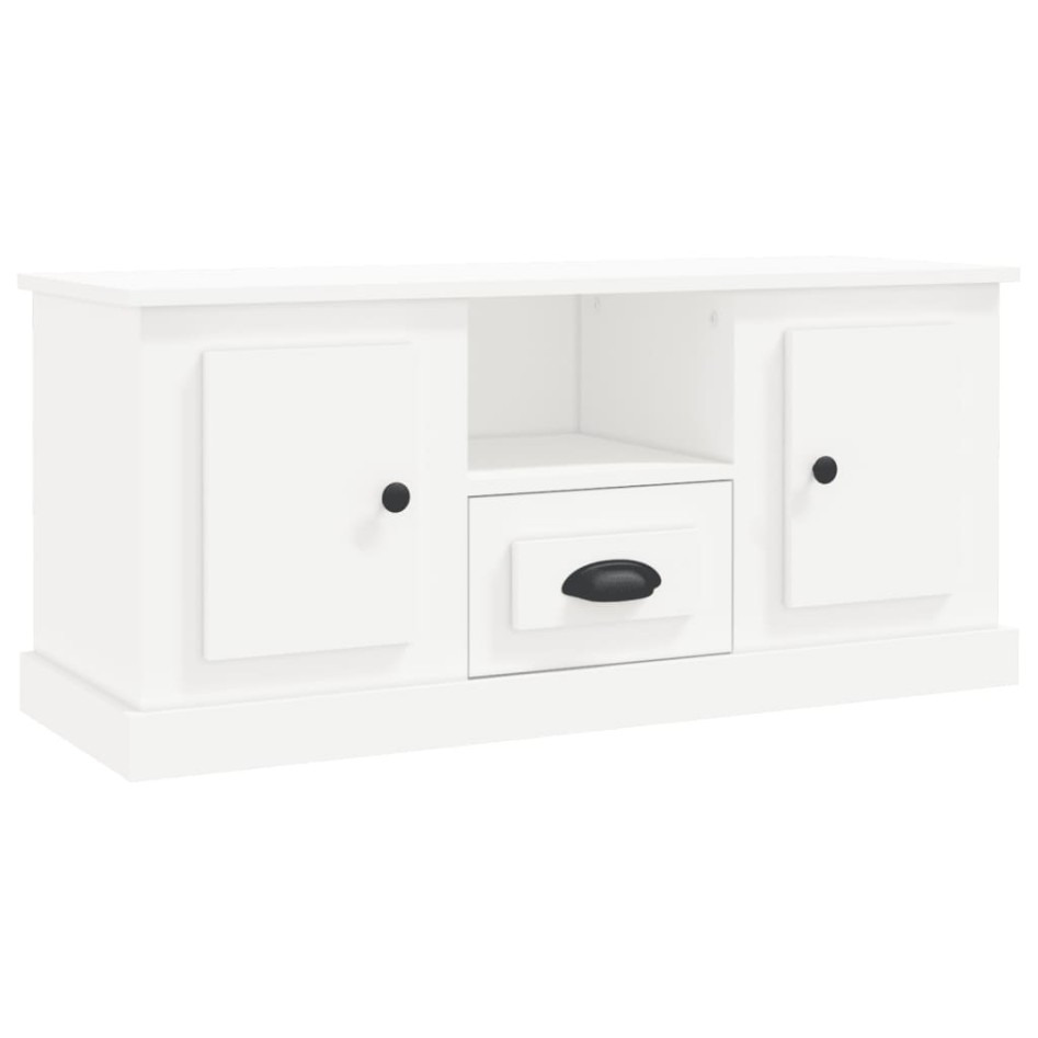 Mueble para TV madera contrachapada blanco 100x35,5x45
