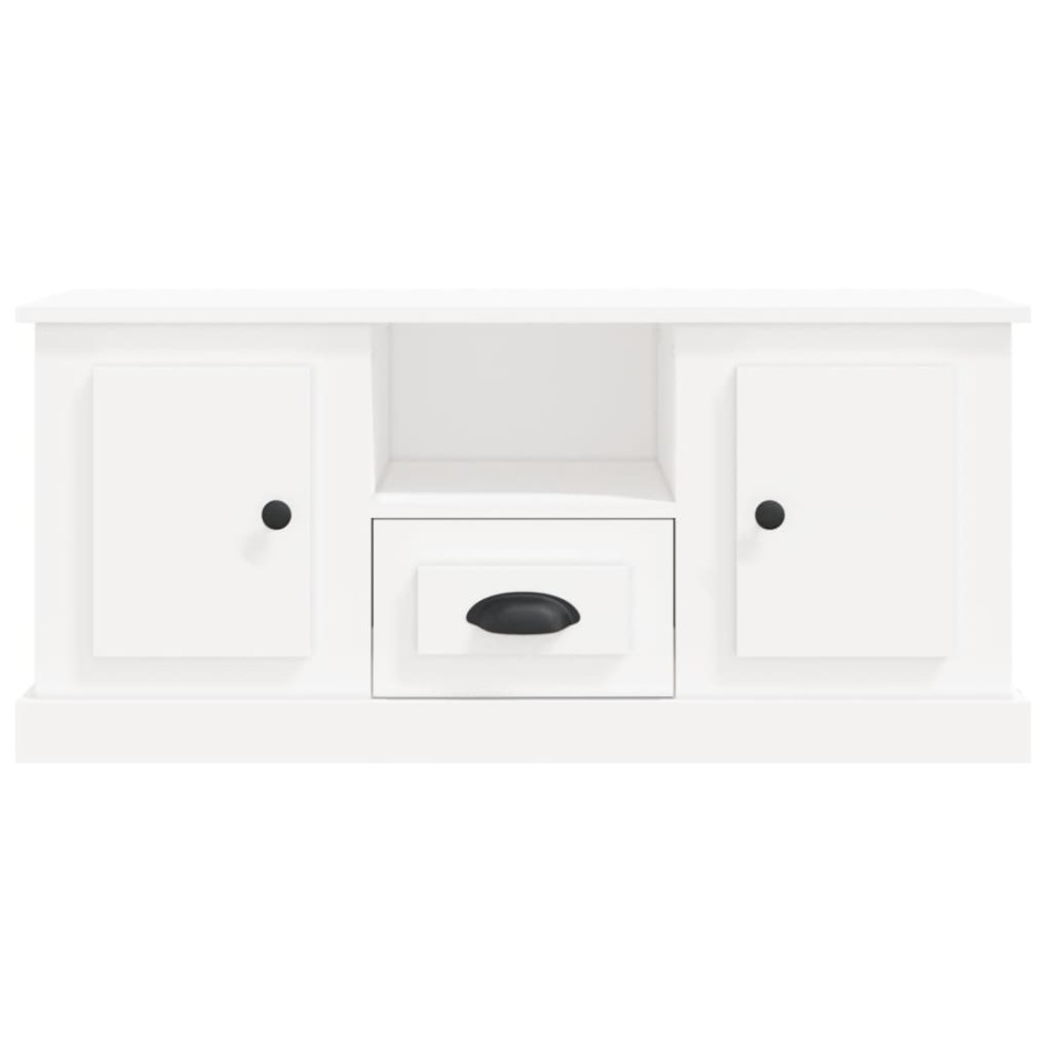 Mueble para TV madera contrachapada blanco 100x35,5x45