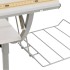 Mesa de dibujo madera y acero blanco y gris 110x53x(58-87)