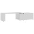 Mesa de centro madera contrachapada blanco 150x50x35