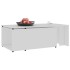 Mesa de centro madera contrachapada blanco 150x50x35
