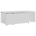 Mesa de centro madera contrachapada blanco 150x50x35