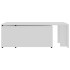 Mesa de centro madera contrachapada blanco 150x50x35