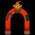 Puerta de arco inflable de Navidad con LED 380