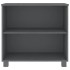 Aparador HAMAR madera maciza pino gris oscuro 85x35x80