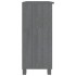 Aparador HAMAR madera maciza pino gris oscuro 85x35x80