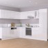 Armario colgante 2 uds contrachapada blanco brillo 50x31x60