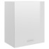 Armario colgante 2 uds contrachapada blanco brillo 50x31x60
