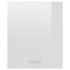 Armario colgante 2 uds contrachapada blanco brillo 50x31x60