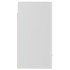 Armario colgante 2 uds contrachapada blanco brillo 50x31x60