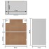 Armario colgante 2 uds contrachapada blanco brillo 50x31x60