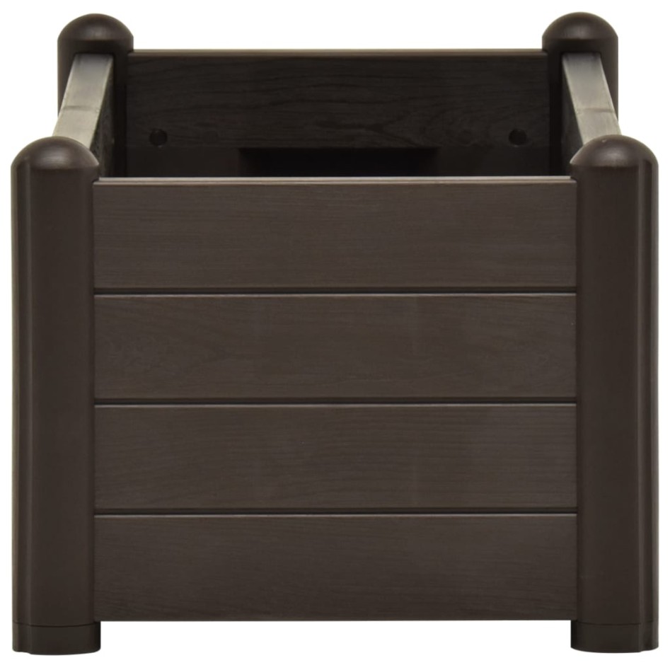 Arriate elevado de jardín PP color moca 100x43x35