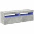 Muebles de TV con luces LED 2 uds gris hormigón 60x35x40