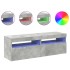 Muebles de TV con luces LED 2 uds gris hormigón 60x35x40