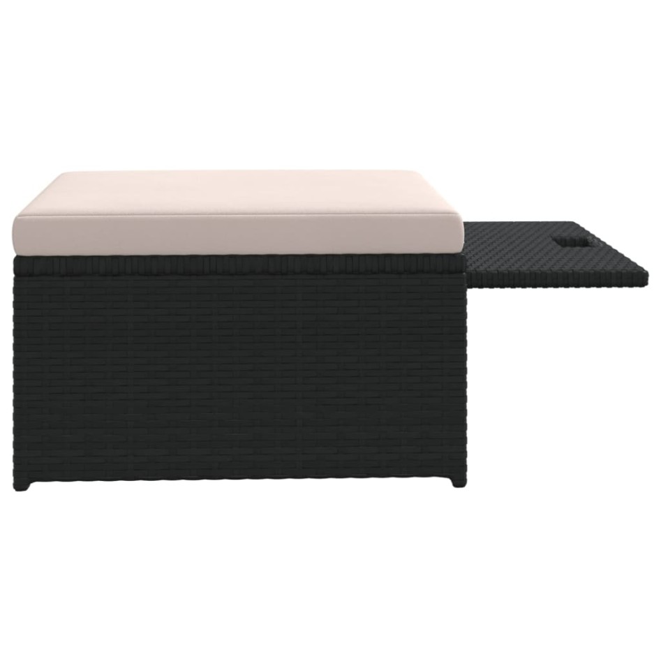 Set de muebles de jardín 4 pzas y cojines ratán sintético