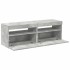 Muebles de TV con luces LED 2 uds gris hormigón 60x35x40