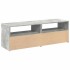 Muebles de TV con luces LED 2 uds gris hormigón 60x35x40
