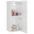 Armario de baño madera contrachapada blanco brillo 30x30x80