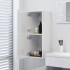 Armario de baño madera contrachapada blanco brillo 30x30x80